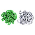 thumbnail image 1 of kusrkot 100x Aluminum Pigeon Leg Rings Pigeon Foot Bands Identification for Parrot Quail White and Green, 1 of 9
