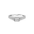 thumbnail image 2 of Keepsake 1/4ct tw Princess-Cut Diamond 10kt White Gold Engagement Ring, 2 of 5