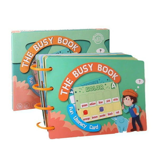 Preschool Sticker Busy Books For Girls Boys Simple Easy To Make Early Learning Books For Educating Reading