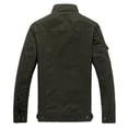 thumbnail image 4 of Nueva chaqueta cortavientos informal para exteriores de primavera y otoño de 2024, chaqueta militar ajustada con cuello alto para hombre, chaqueta bomber para hombre, 4 of 5