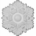 thumbnail image 3 of 17 3/8"OD x 1 3/4"P Bremen Ceiling Medallion, Hand-Painted Root Beer Crackle, 3 of 8