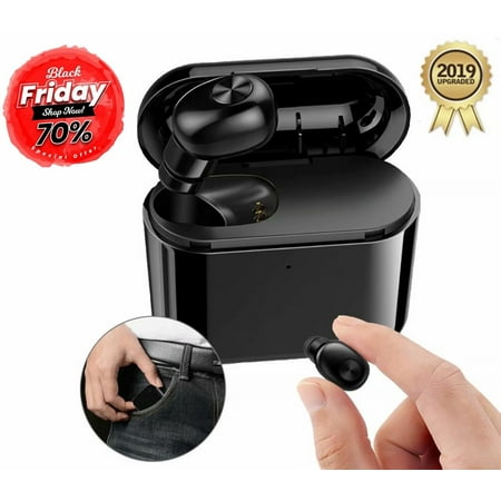 Black Friday Clearance!!!Wireless Earbuds, Upgraded Noise Cancelling Bluetooth Earbuds with 3D Stereo Sound Mini In-Ear Sports Earphones Car Headset with