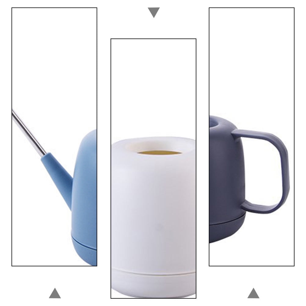 WRITWAA White Plastic Watering Can for Gardening and Home Use, Lightweight, , Simple Design, 1 Piece