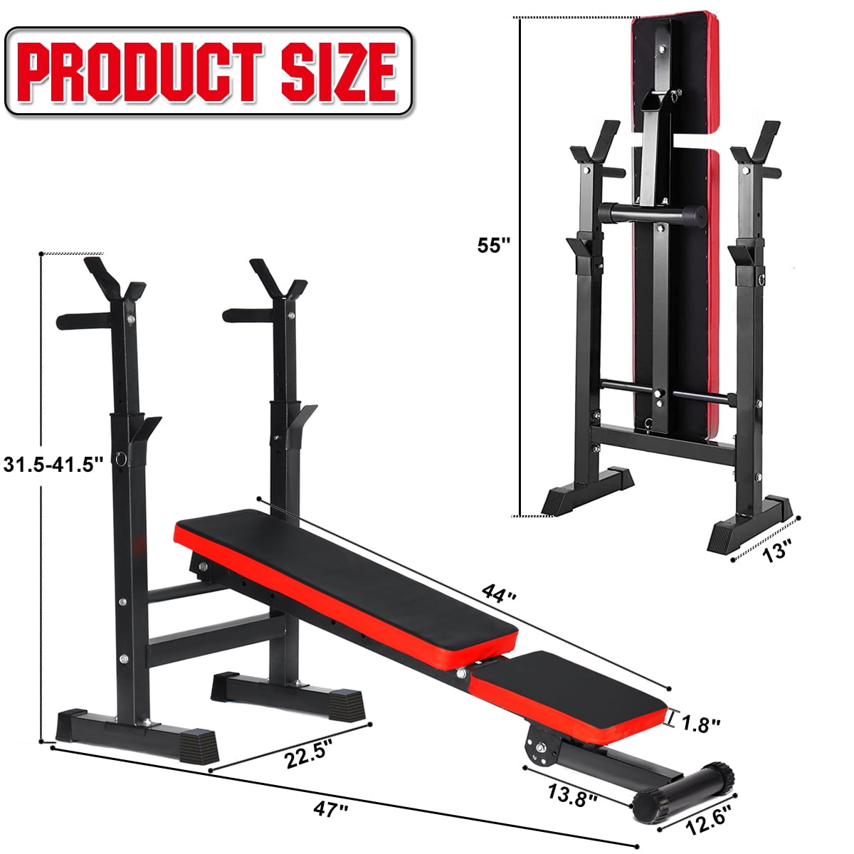 Wisgofre weight bench barbell lifting press gym equipment exercise adjustable incline new arrivals