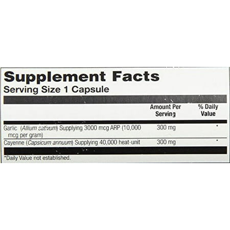 Solaray GarliCare with Cool Cayenne 30 Capsules