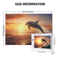 thumbnail image 4 of Sikiie Sunset Dancing Dolphin A Puzzle, Jigsaw Puzzles, Jigsaw Puzzles 1000 Pieces, Custom Jigsaw Puzzle for Adults (29.5×19.7in, Horizontal), 4 of 9