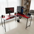 thumbnail image 1 of Escritorio Gamer Modelo Lb 160x118 Cm Forma L Grande Moderno Color Rojo / Rosa, 1 of 5