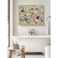 thumbnail image 6 of Sage Green Floral Wall Art for Living Room,Canvas Picture Wall Decor for Bathroom Bedroom,Spring Flowers Leaves Farmhouse Painting Artwork for Office Kitchen Hallway Dining Room Home Decor 24"x32", 6 of 8