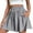 Gray, variant on ZQUUVOU Women's Skorts Solid Color Elastic Wide Leg Casual Shorts(Olive Green,XL)