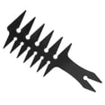 thumbnail image 1 of Peine desenredante de doble cara para peinado de hombres: diseño de dientes de 20 x 8 x 0,5 cm de ancho para estilos únicos en el salón o en casa (negro), 1 of 5