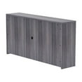 thumbnail image 7 of Lorell Weathered Charcoal Laminate Desking Hutch 72" x 15" x 36" - Drawer(s)4 Door(s) - Material: Polyvinyl Chloride (PVC) Edge - Finish: Weathered Charcoal Surface, Laminate Surface, 7 of 7