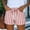 04-Pink, variant on Women's High Waisted Drawstring Shorts with Pockets, Striped Rolled Hem Casual Summer Shorts, Loose Fit Elastic Waist Short Pants for Women Daily Wear 06-Sky Blue M