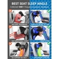 thumbnail image 3 of Almohada de viaje SARISUN Airplanes con máscara de ojos gris oscuro, 3 of 6