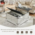 thumbnail image 3 of IFMUST Farmhouse Square Lift Top Coffee Table with Storage, Wood Center Table for Living Room, White, 3 of 6