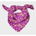 thumbnail image 3 of Bimba Purple Mandala & Paisley Printed Pure Silk Scarf For Hair Neck Head Bandanas For Women 40 x 80 Inches, 3 of 6