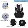 thumbnail image 4 of FORMRS School Backpack 17" Student Travel Bag with Laptop Compartment, Pink Skates, 4 of 7