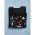 thumbnail image 3 of 4Th July Independence Day Banner Sweatshirt Men -Image by Shutterstock, Male Small, 3 of 4