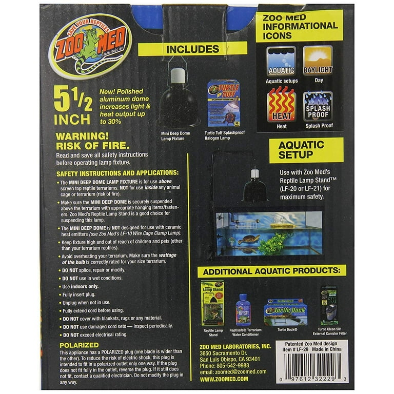 Zoo Med 097612322293 Aquatic Turtle Lighting Combo Pack Walmart