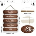 thumbnail image 5 of Set of 5 Islamic Wooden Wall Design Ramadan Mubarak Hanging Signs with Arabic Calligraphy for Home and Prayer Room Ornamentation Type 10, 5 of 9