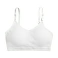thumbnail image 4 of Sngxgn Womens Longline Sports Bra - Workout Crop Tank Tops Padded Yoga Bra(White,XL), 4 of 5