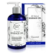 Brookethorne Naturals Unscented Massage Oil with Almond & Grapeseed 8oz