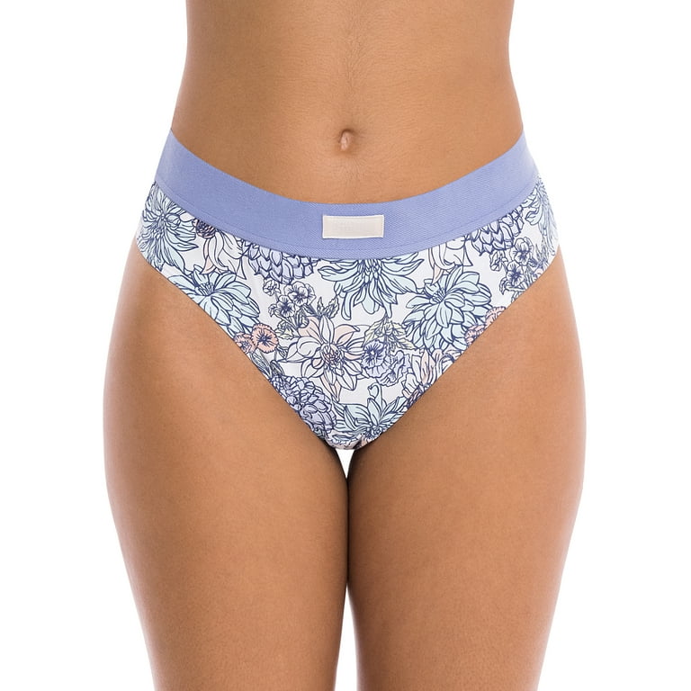 Kindly Yours Women's Sustainable Micro Thong Panties, 3-Pack