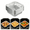 Silver, variant on 10 Pack Disposable Aluminum Foil Tray for Air Fryer, Baking Paper Liner Replacement, Non Stick Air Fryer Basket Pan 8 Inch