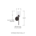 thumbnail image 4 of Capital Lighting 628511-449 Greyson 16" Tall Bathroom Sconce - Black, 4 of 7