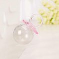 thumbnail image 2 of 12pcs Transparent Pacifier Candy Boxes Creative Candy Gift Boxes for Baby Shower (Pink), 2 of 4