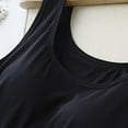 thumbnail image 5 of Womens Solid Tank Tops with Built In Padded Bra Basic Breathable Tank Tops Ladies Layering Top 4x plus Size Tops Slim Women Leather Top Women Sleeveless Tee Sequin Top for Women Baseball Mom, 5 of 8