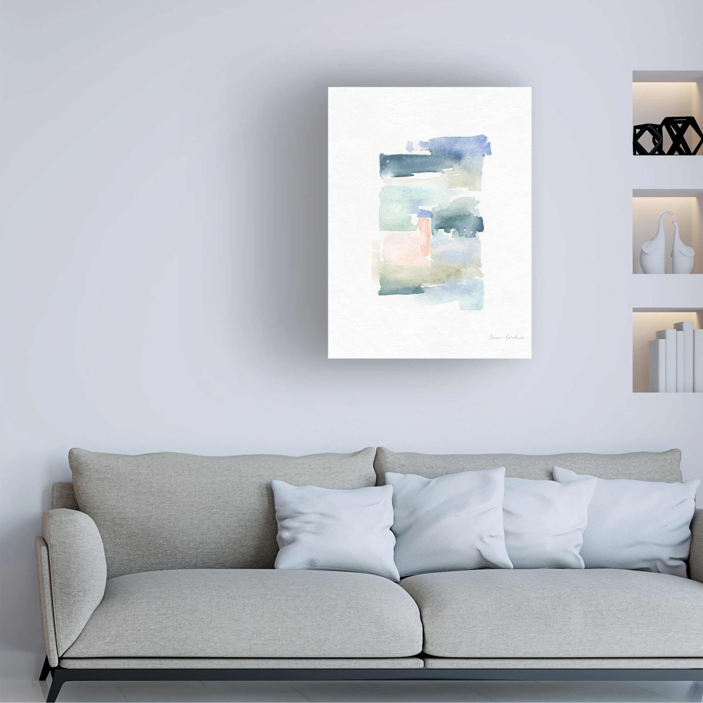 Emma Caroline 'Sea Glass Color Studies IV' Canvas Art