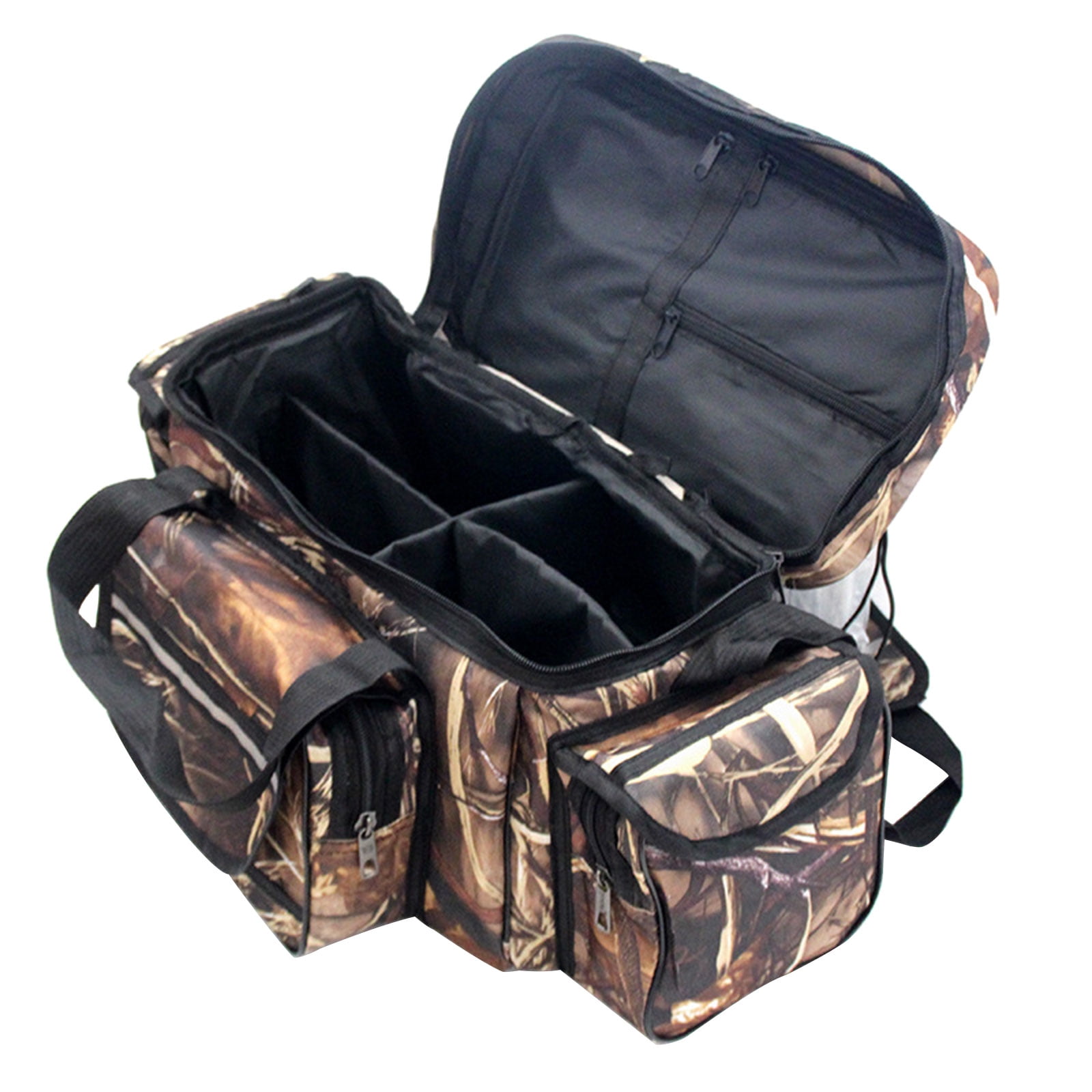 Fishing Gear Organizers Large Capacity Oxfords Cloth Fishing Tackle Bag Multipockets Lures Gear Storage Shoulders Bag