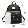 thumbnail image 2 of EASTIN Bowknot Cute Leather Backpack Mini Backpack Purse for Women White, 2 of 8