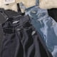 thumbnail image 2 of Conjuntos de dos piezas de mezclilla de verano para mujer, conjuntos de diseño con tirantes, blusas cortas sin mangas y jeans holgados de pierna ancha, conjuntos de 2 piezas de ropa de calle, 2 of 4