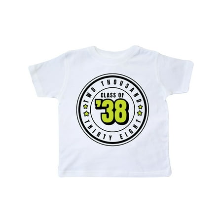 

Inktastic Class of 2038 in Black Circle with Stars Gift Toddler Boy or Toddler Girl T-Shirt
