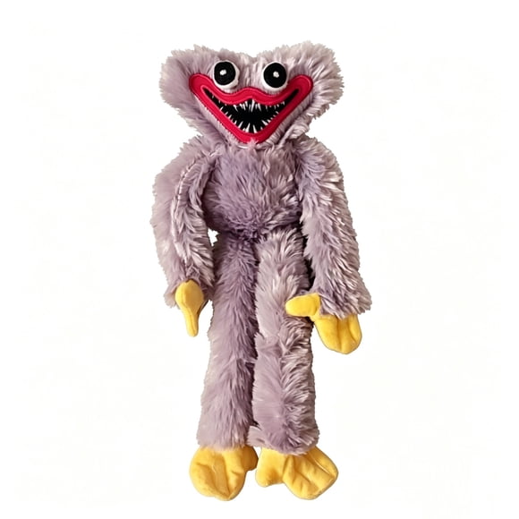 Jouet en Peluche Gris Huggy Wuggy de 15,7 Po, Animal en Peluche Monstre Poppy Playtime, Peluche de Collection Douce et Duveteuse de Personnage de Jeu pour Enfants et Fans