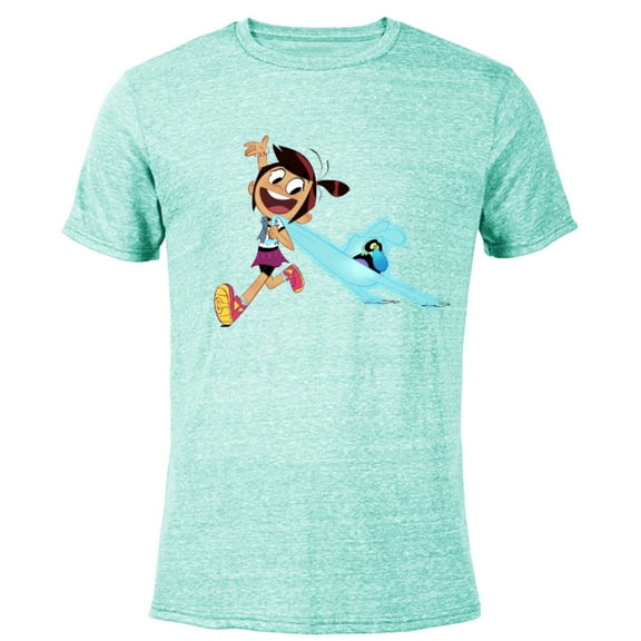 Disney Channel The Ghost and Molly McGee - Short Sleeve Blended T-Shirt for Adults – Customized-Ocean Blue