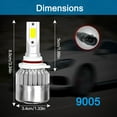 thumbnail image 5 of C6 Led Headlight Bulbs LED Car Lights 880 9005 9006 6000K 72W 12V 7200LM Auto Headlamps led  9005/H10/HB3 & 6, 5 of 9
