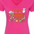 thumbnail image 4 of Inktastic Cute Cookie Baking Crew Women's V-Neck T-Shirt, 4 of 5