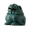 thumbnail image 3 of Estatua de león con quemador de bobina, figuritas, soporte para conos, acentos, escultura decorativa para Verde, 3 of 7