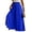 Blue, variant on Women's High Waisted Palazzo Pants Elastic Drawstring Wide Leg Maxi Casual Lounge Pants