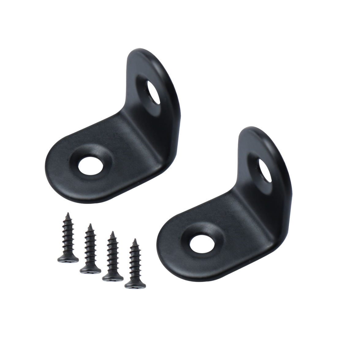 uxcell 4pcs Angle Bracket Stainless Steel 25x25mm Corner Brace Fastener L Shaped Right Angle Brackets Corner Protector Shelf Support with Screws for Furniture