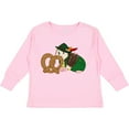 thumbnail image 3 of Inktastic Cute Hedgehog with Pretzel Boys or Girls Long Sleeve Toddler T-Shirt, 3 of 5