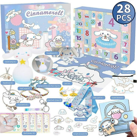 2024 Julkalender med Kuromi, My Melody, Cinnamoroll från Sanrio - Leksakstillbehör för barn och flickor - Kalenderpresent