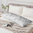 thumbnail image 4 of Eucalyptus Grey Body Pillow Cover, Pillowcase Protectors with Zipper, Breathable Decorative Throw Pillow Case Cover, Farmhouse Leaves Summer Spring Leaf Pillow Shams for Couch Sofa 20x60Inch, 4 of 8
