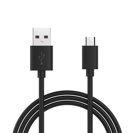 Black 6ft Long USB Cable Rapid Charge Power Wire Sync Data Transfer Cord Micro-USB 3G for LG G Stylo Vista 2 G2 G3 Vigor, G4, Harmony, K10 K20 Plus V, K3 K7 K8 V, Lancet, Leon, (Best 3g Usb Dongle)
