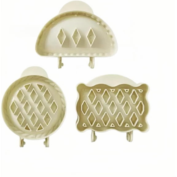 Holiday Mini Hand Pie Molds Set, Food-Grade ABS Non-Stick Mini Pie Maker, Festive Baking Mold for Party Potluck Desserts (C)