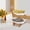 White-01, variant on Autrinix Bamboo & Pottery Two-Tiered Fruit Basket, Multi-Purpose Storage for Fruits, Snacks & Veggies, Ideal for Kitchen or Dining Room
