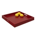 thumbnail image 4 of Convenience Concepts Palm Beach Tray in Red Wood Finish with Handles, 4 of 7