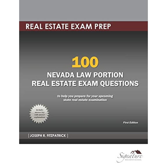 100 Nevada Law Portion Real Estate Exam Questions (Paperback)